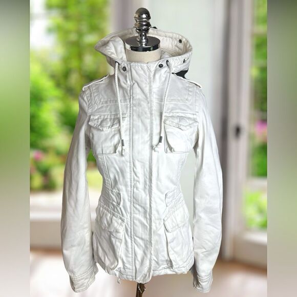 🔥 Ruehl No. 925 Insulated Winter Snow Ski Waxed Cotton Silk Jacket Coat Parka S - Picture 6 of 16